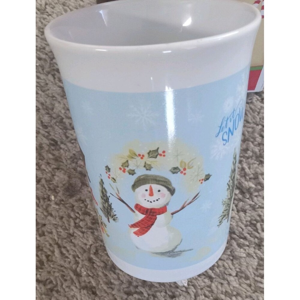 Holiday Mug - Let It Snow - Snowmen, Trees and Snowflake design - 12 fl oz X-Mas - Picture 3 of 5